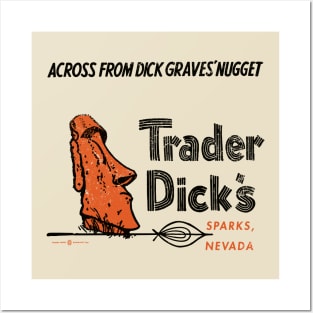 Vintage Trader Dick's Tiki Bar Sparks Nevada Posters and Art